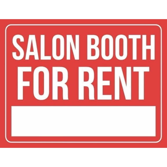 Salon Booth for Rent Tin Sign Warning Metal Sign Vintage Wall Decor for Home Farm Bar Coffee Shop Club Decoration 8x12 Inch