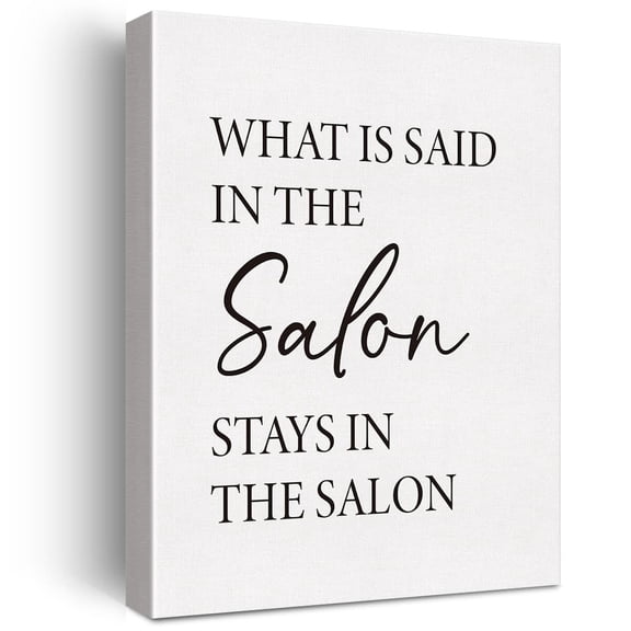 Salon Canvas Wall Art - 'What is Said in the Salon' Beauty Decor Ready to Hang