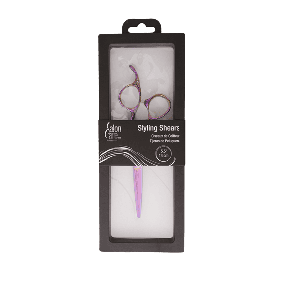 Salon Care Rainbow Carved Styling Shears