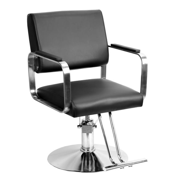 Salon Chair for Hair Stylist – Hydraulic Reclining Barber Chair with Adjustable Height, 360° Swivel, Heavy-Duty Styling Chair for Professional Hair Salon Use