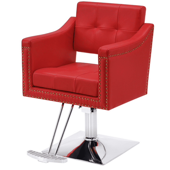BarberPub Salon Chair for Hair Stylist, Hydraulic Barber Chair
