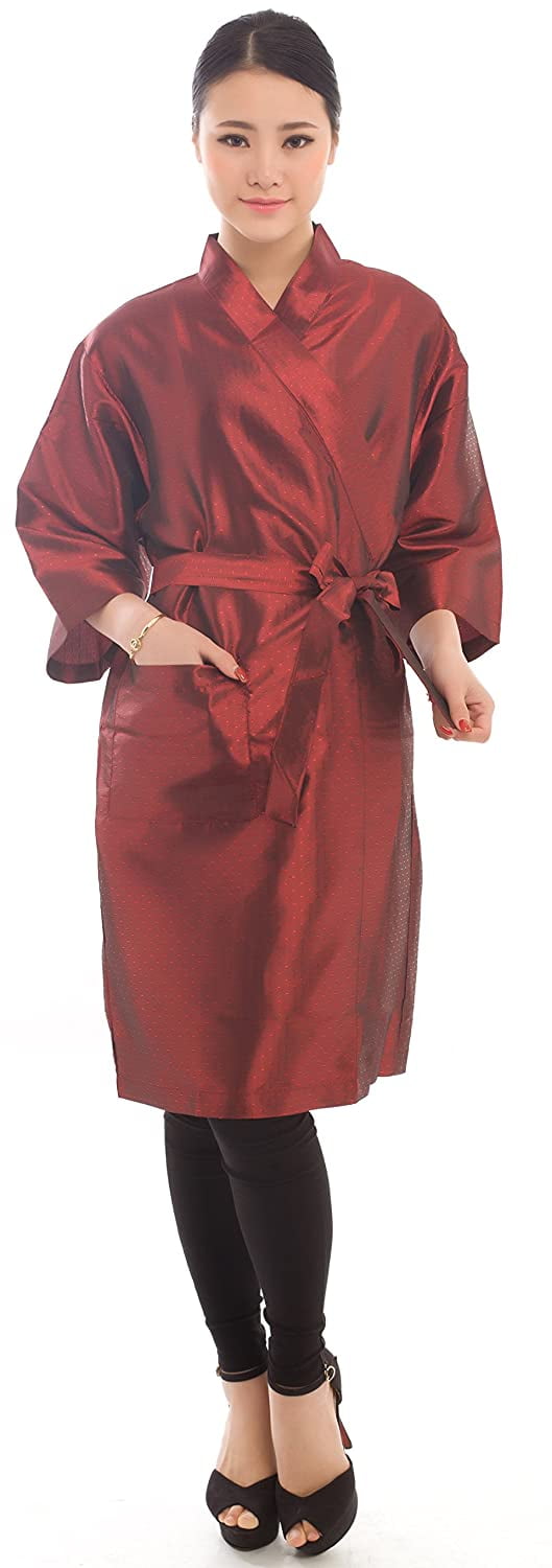 Salon Client Gown Robes Cape, Hair Salon Smock for Clients Kimono