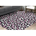 thumbnail image 1 of Salon Decor Rugs, Cool Rugs, Car Mat Rug, Modern Rugs, Animal Pattern Rugs, Office Rug, Pink Leopard Rugs, Accent Rug, Wedding Rug, 2.3'x3.3' - 70x110 cm, 1 of 7