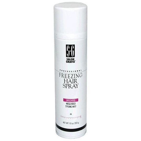 Salon Grafix Freezing Hair Spray, Mega Hold Unscented, 10 Oz