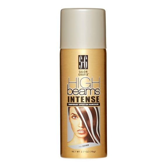 Salon Grafix High Beams Intense Temporary Spray - Silver , 2.7 oz Hair Color