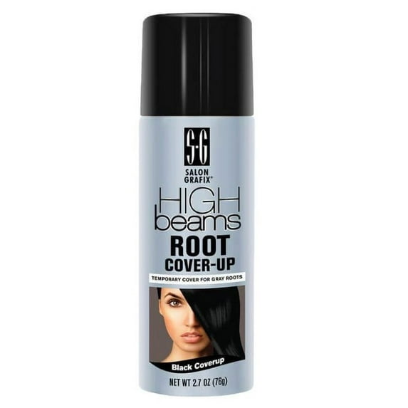 Salon Grafix High Beams Root Cover-Up Temporary Color for Gray Roots (2.7 oz) - Black