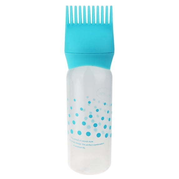 Salon Hair Coloring Bottle with Detachable Brush Applicator for Precise Liquid Dispensing and Easy Washing Hair Care Styling Tool