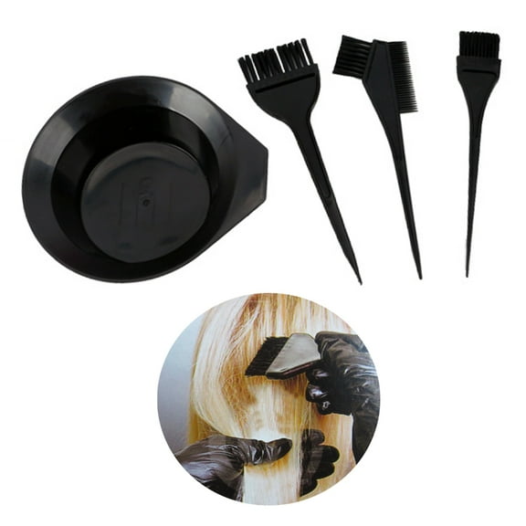 Salon Hair Coloring Dyeing Kit Color Dye Brush Comb Mixing Bowl Tint Tool Bleach