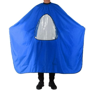 Salon Home Barbers Hairdressing Cape Gown with Viewing Window for Hair Cutting