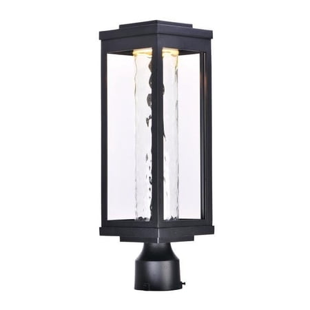 Salon LED 1-Light Outdoor Post, Black
