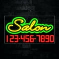 thumbnail image 1 of Salon LED Neon Sign 33"L x 18"H #35100, 1 of 3