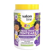 Salon Line - Linha Creme para Pentear Kids - Acai 1 Kg - Combing Cream Collection - Olive Oil Net 35.27 Oz