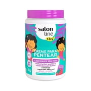 Salon Line - Linha Creme para Pentear Kids - Cachinhos Sem Nos 1000 Gr - Combing Cream Kids Collection - Knot Removal Net 35.27 Oz