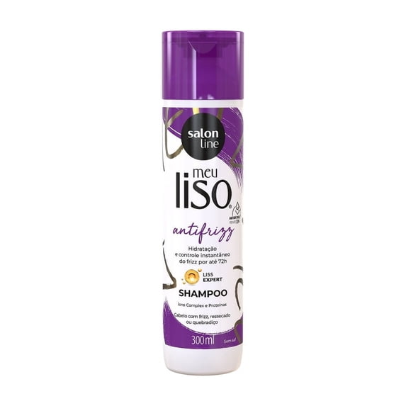 Salon Line - Linha Meu Liso (Antifrizz) - Shampoo 300 ML - (My Straight (Antifrizz) Collection - Shampoo 10.14 Fl Oz)