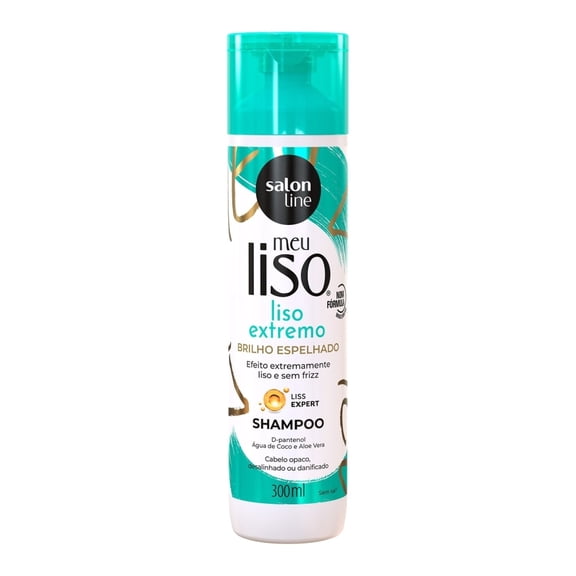 Salon Line - Linha Meu Liso (Extremo) - Shampoo 300 ML - (My Straight (Extreme) Collection - Shampoo 10.14 Fl Oz)
