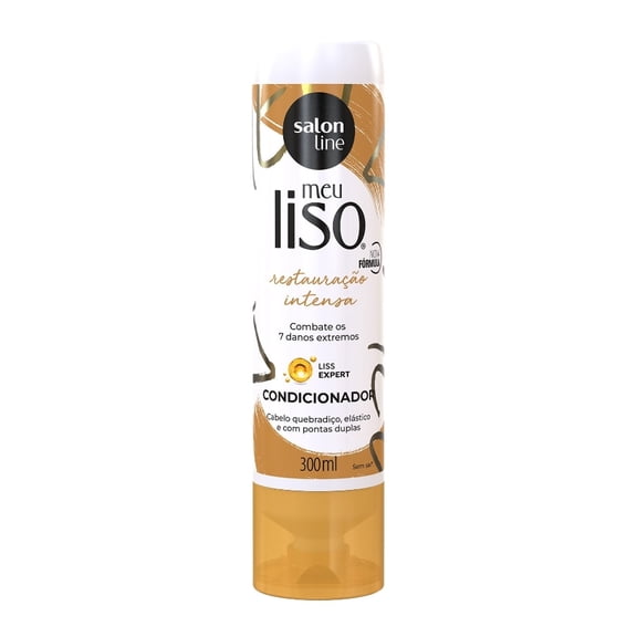 Salon Line - Linha Meu Liso (Restauracao Intensa) - Condicionador 300 Ml - (My Straight (Intense Repair) Collection - Conditioner 10.14 Fl Oz)