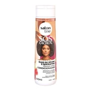 Salon Line - Linha SOS Cachos Oleo de Ricino e Queratina - Condicionador 300 Ml - SOS Curls Castor Oil and Keratin Collection - Conditioner 10.14 Fl Oz