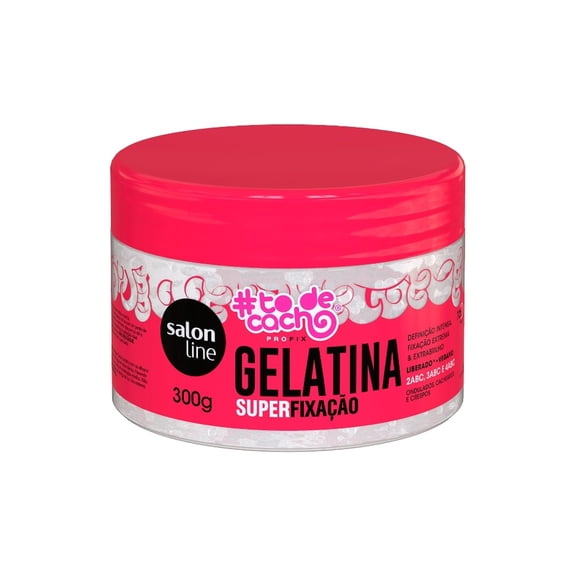 Salon Line - Linha #ToDeCacho - Gelatina Super Fixacao 300 Gr - (#ImWithCurls Collection - Super Fixing Gelatin Net 19.40 Oz)