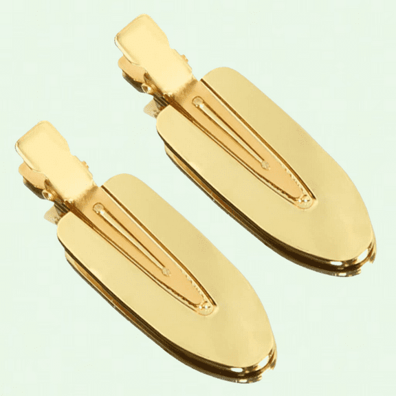 Salon Makeup Pins Golden Bobby Application Clips for Hairdressing Crease Styling