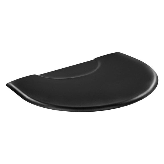 Salon Mat for Hair Stylist 3 x 4 FT Semicircle Barber Chair Mat, 1-Inch Thick Anti-Fatigue PVC Floor Mat with Non-Slip Base, Beveled Edges, Waterproof Easy-Clean Surface for Barber Shop Beauty Salons