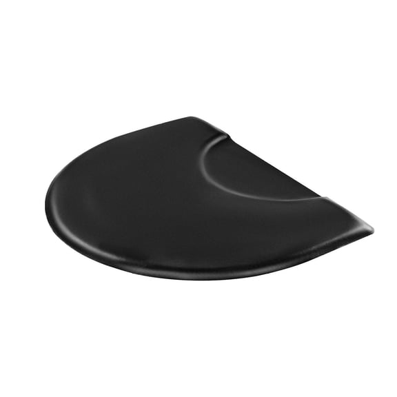 Salon Mat for Hair Stylist, 3x4 FT Semi-Circle Barber Mat, 1 Inch Thick Anti Fatigue Floor Mat with Chair Cutout, Easy Clean PVC Surface