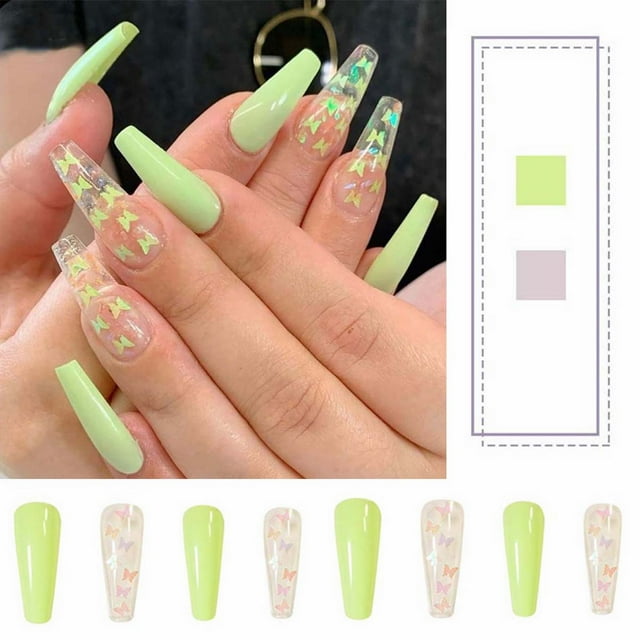 Salon Nail Polish kit Nail Care Non Toxic False Nails Green Polarized