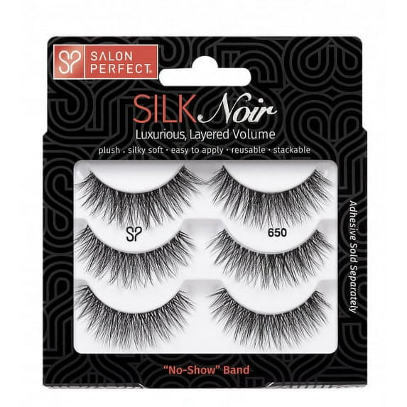 Salon Perfect 650 Silk False Eyelashes, 3 Pairs