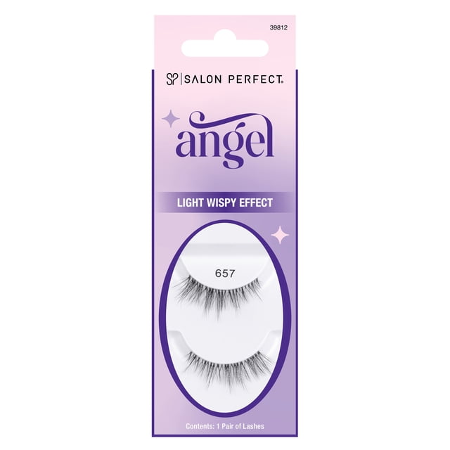 Virtual Angel Salon Perfect Angel Fake Lashes, False Eyelashes, 657, Black, 1 Pair ...