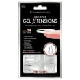 thumbnail image 1 of Salon Perfect Artificial Fake Press On Nail Tips, 302 Gel X-Tension, Clear, Medium Coffin, File and Glue Included 120 Nails, 1 of 9