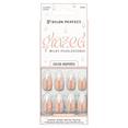 thumbnail image 1 of Salon Perfect Artificial Fake Press On Nails, 250 Glazed French, Short Almond, File, Glue, and Prep Pad Included, 30 Nails, 1 of 7