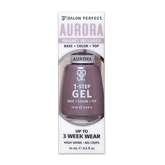 Salon Perfect Aurora One Step Gel + Magnet Tool, Pink Nail Polish, 0.5 fl oz