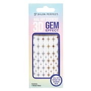 Salon Perfect Nail Art Stickers, 3D Gel Effect, Starburst, 1 Sticker Sheet