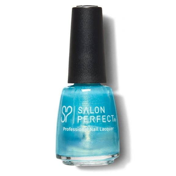 Salon Perfect Nail Polish, 409 Sweet Wisper, Light Blue Shimmer, 0.5 fl oz