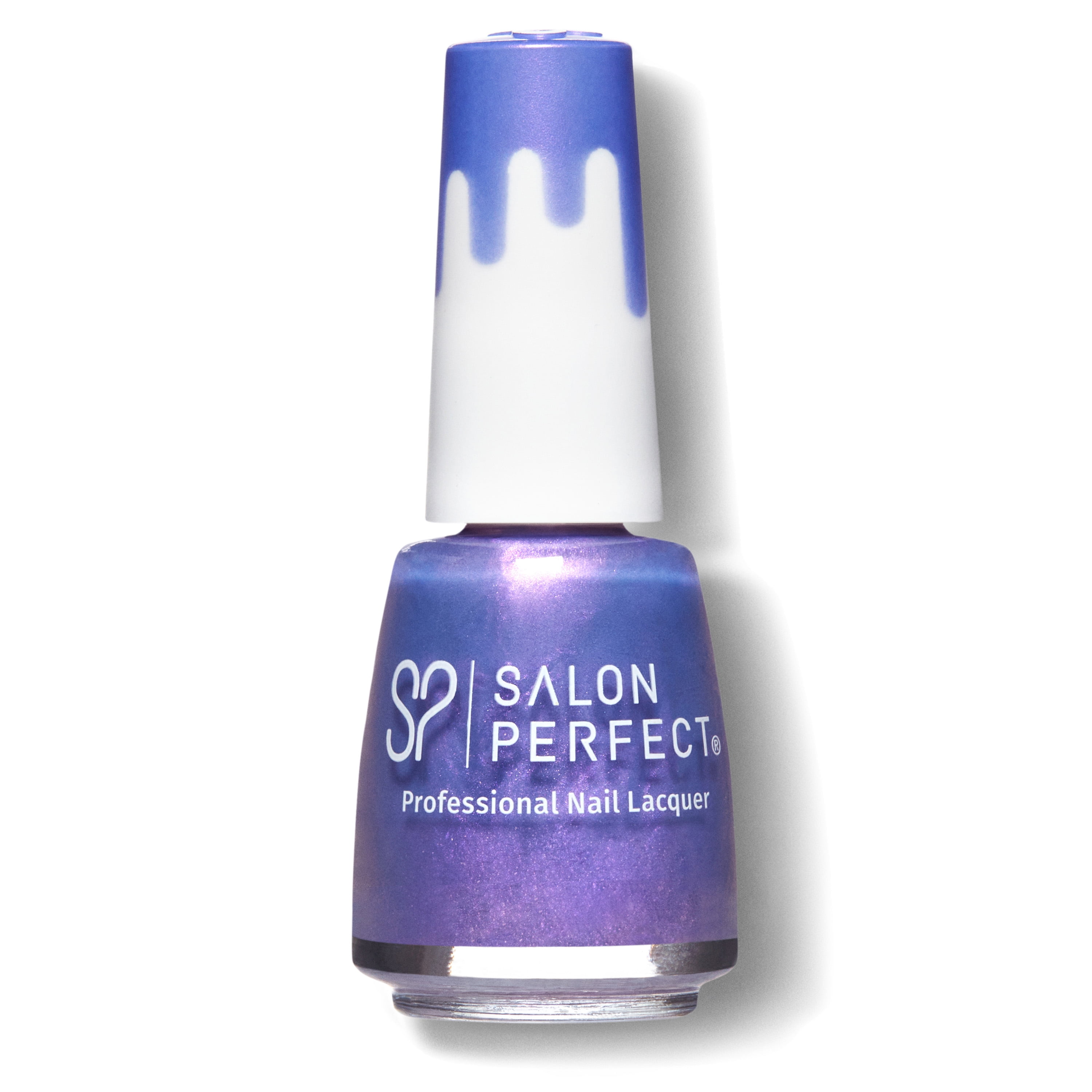 Salon Perfect Glazed Nail Polish, 383 Peek-a-Blue, Purple Blue 