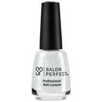Salon Perfect Nail Polish, White Glitter, She's a Star 349, 0.5 fl oz