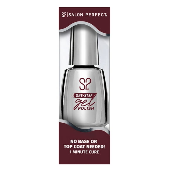 Salon Perfect One Step Gel, Cherry Mochaccino, Red Nail Polish, 0.5 fl oz