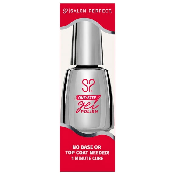 Salon Perfect One Step Gel Polish, Tropicool Punch, Pink Red Nail Polish, 0.5 fl oz