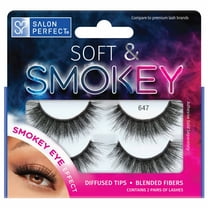 Salon Perfect Soft & Smokey Fake Lashes False Eyelashes, 647, Black, 2 Pairs