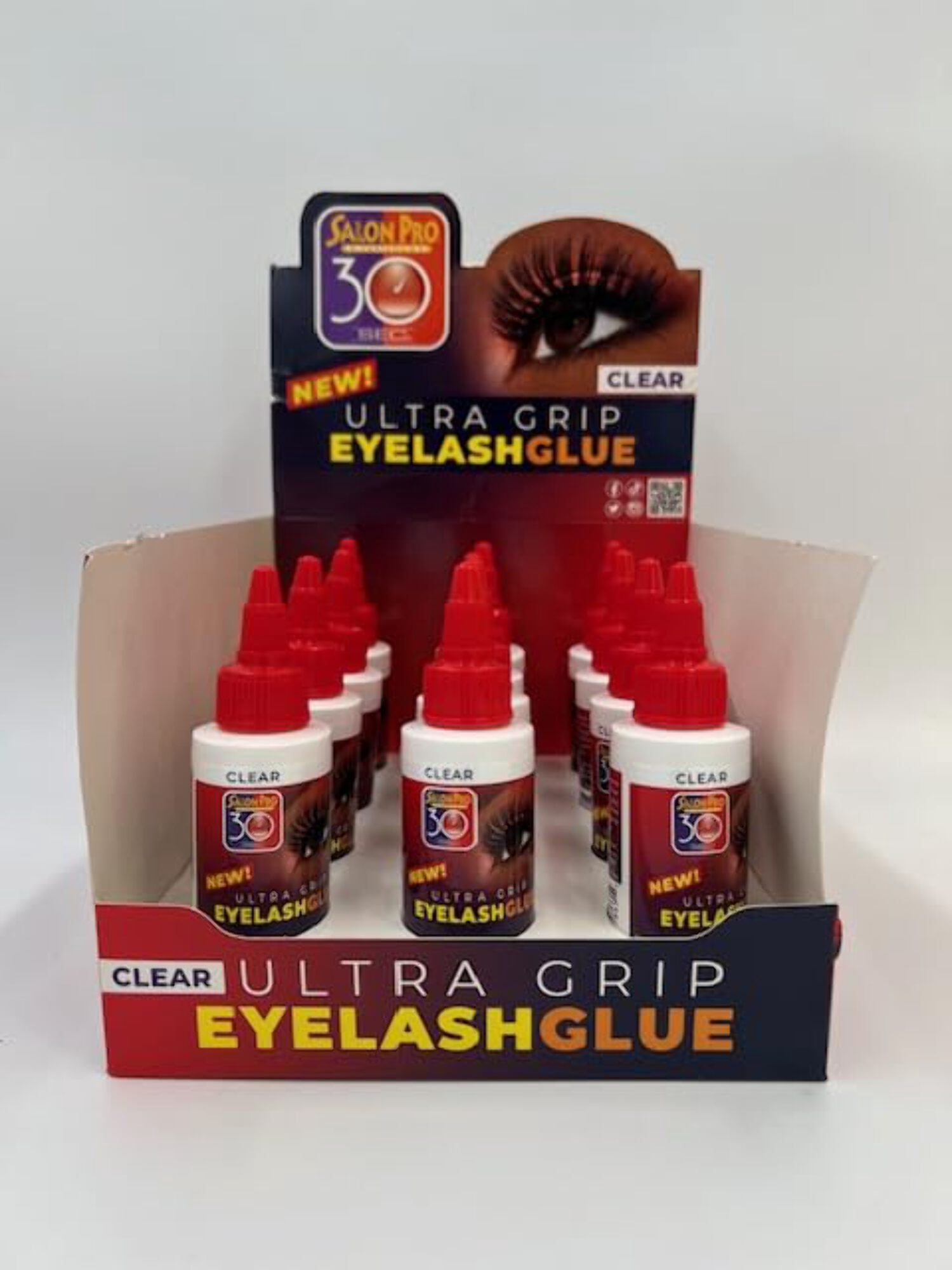 Salon Pro 30 Sec Eyelash Glue Clear 2 oz 12 Pack Success