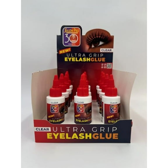Salon Pro 30 Sec Eyelash Glue Clear 2 oz 12 Pack Success