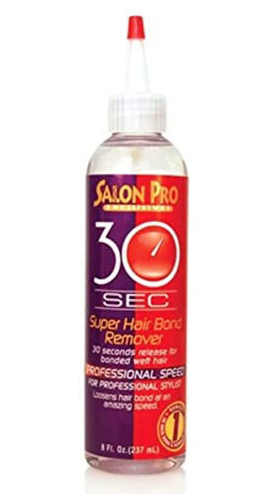 Salon Pro 30 Sec Super Hair Bond Remover Oil Clear, 8 Ounce