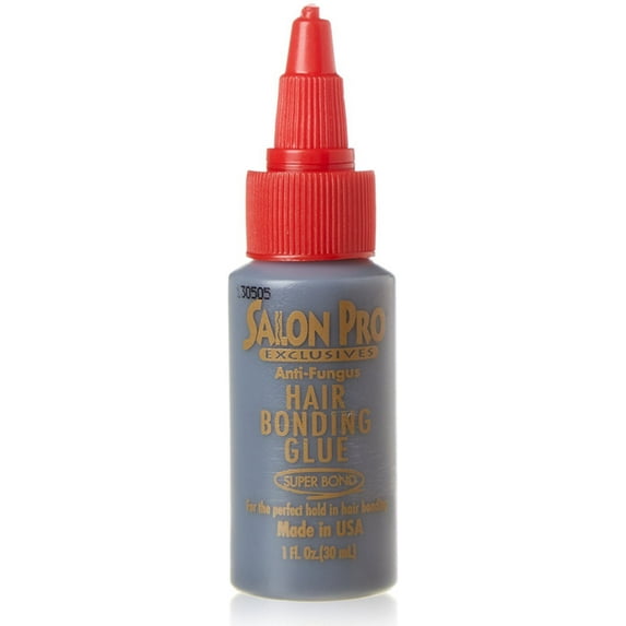 Salon Pro Hair Extension Bonding Glue, Black 1 oz (Pack of 3)