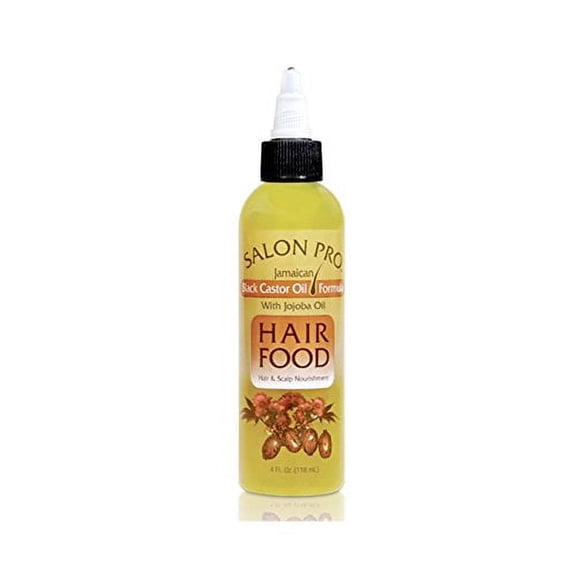 Salon Pro Hair Food Black Castor With Jojoba Oil, 4 oz, 3 Pack