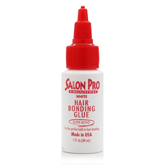 Salon Pro White Hair Bonding Glue [Super Bond], 1 Oz., Pack of 2