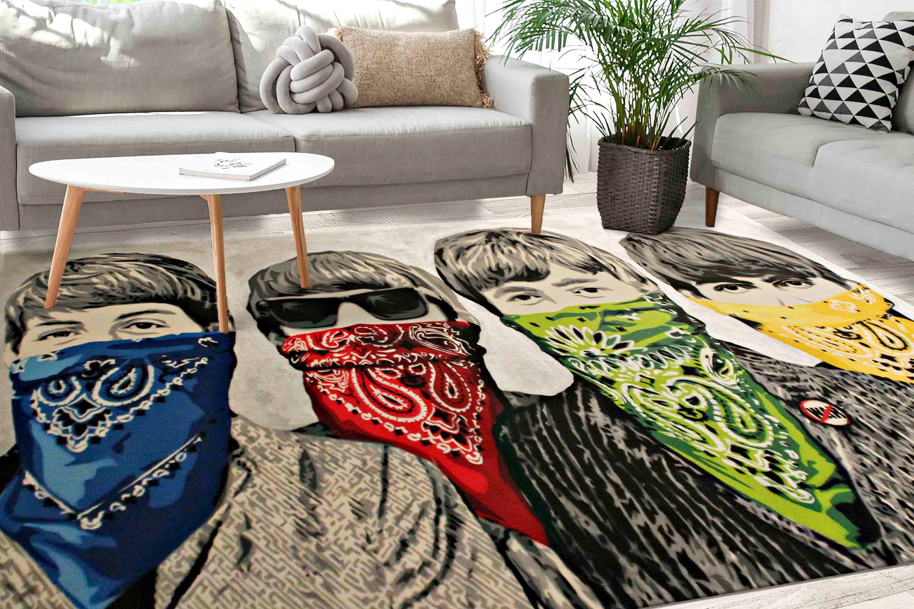 Salon Rug, Home Decor Rug, Graffiti Street Rug, Banksy Rug, Custom Rug ...