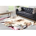 thumbnail image 1 of Salon Rug, Soft Tones Rug, Kitchen Rugs, Soft Tones Flowers Rug, Living Room Rug, Flower Rugs, Floral Rugs, Modern Rug, Floor Rug, 1.7'x2.3' - 50x70 cm, 1 of 8