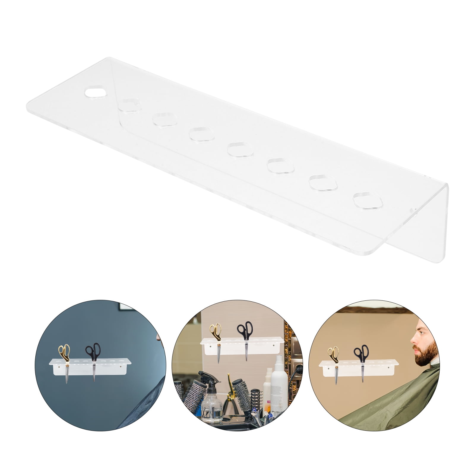 Salon Scissors Holder Rack Hair Trimmer Organizer Hairdresser Barber ...