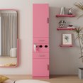 thumbnail image 1 of Salon Storage Station, Barber Salon Station with 2 Drawers, 2 Storage Cabinets and 3 Hair Dryer Holders, Beauty Salon Equipment for Hair Stylist Beauty Spa Barber Shop, 1 of 9