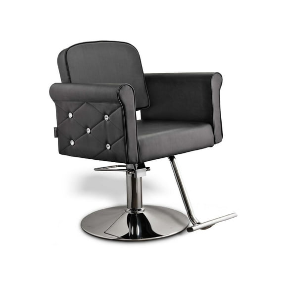 Salon Styling Chair Raelynn II (Black with Diamond) for Beauty Hair Salon Studio