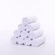 Salon Towels Esthetician Essentials   Luxurious Ultra-Soft Feel Microfiber Face Towel Facial Towels for Estheticians, Barber Shop, Massage   Pack of 10 Microfiber Face Cloth - White
